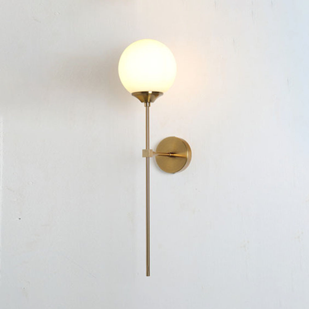 Valentina Applique Globe Murale Moderne, Métal/Verre, Gris/Ambre/Transparent/Blanc, Salle à Manger - Neutralighting