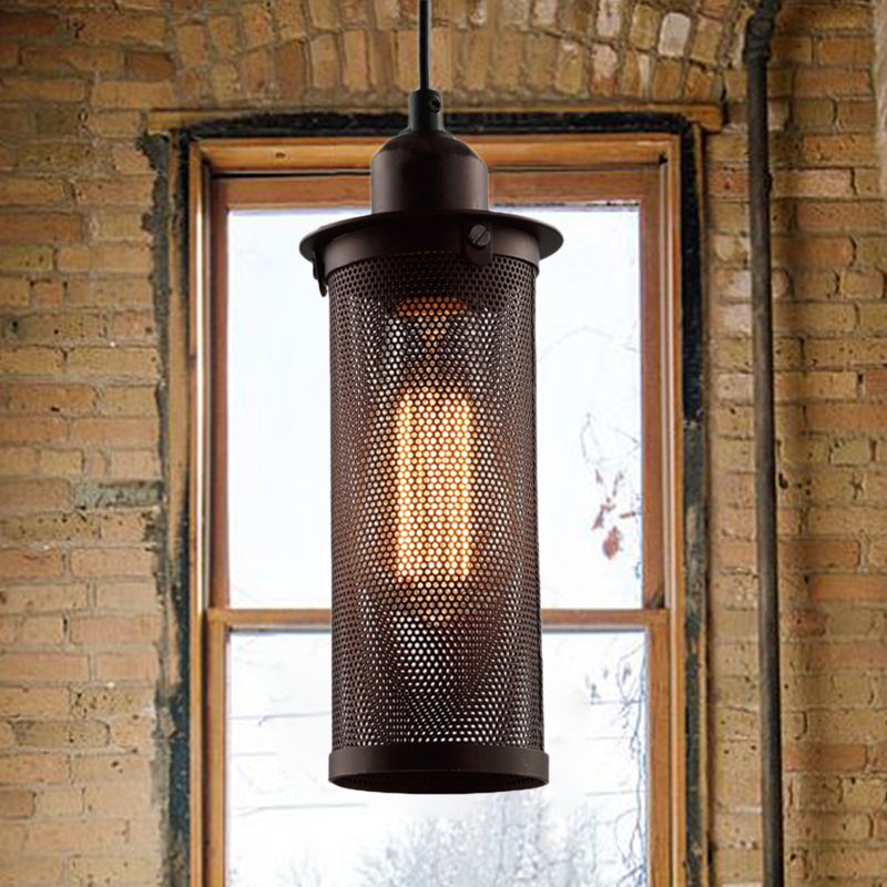 Arisha Industrielle LED Suspension Noir Métal Salon Chambre à coucher - Neutralighting