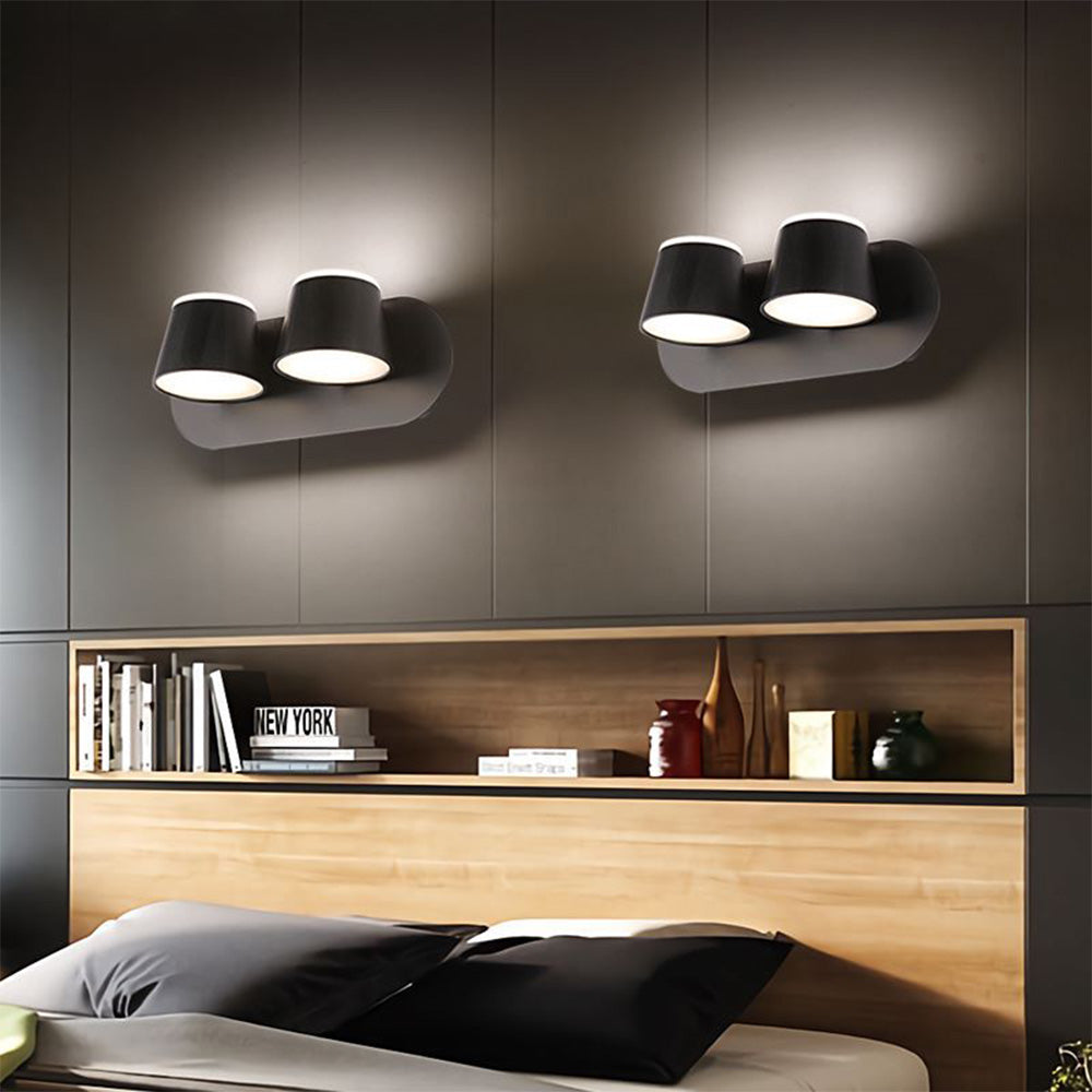 Arisha Applique Murale Linéaire Moderne Métal/Acrylique Noir Salon/Salle de Bain - Neutralighting