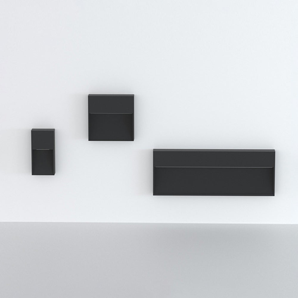 Ray Éclairage d'Escalier Extérieur Rectangulaire Moderne, Métal/Acrylique, Noir, Jardin - Neutralighting
