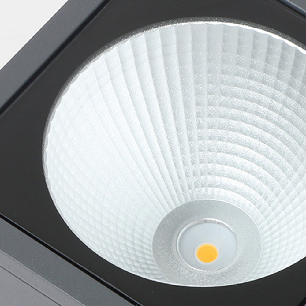Ray Plafonnier Cube Moderne, Métal/Verre, Gris, Extérieur - Neutralighting