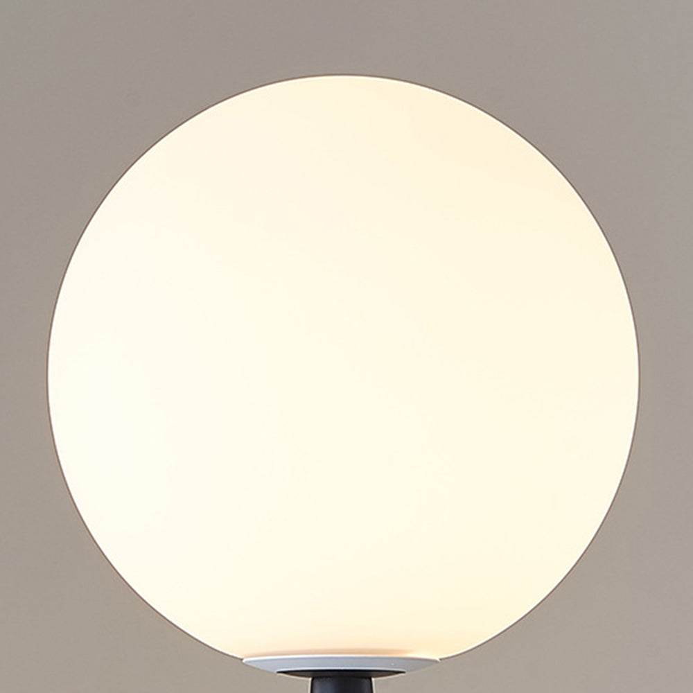 Mira Design Intérieur Lampadaire Colonne Vintage Résine/Verre Noir Salon/Chambre