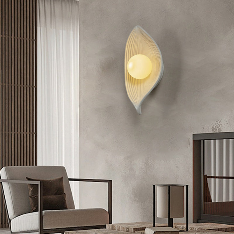 Aria Moderne LED Applique Murale Noir/Blanc/Bois Acrylique Salon
