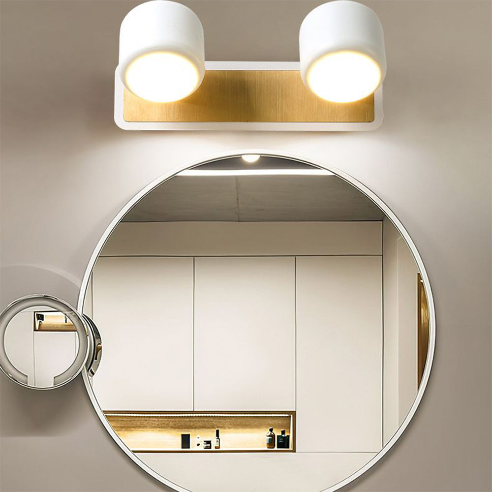 Arisha Applique Murale Cylindrique Moderne Métal/Acrylique Noir/Blanc Salle de Bain - Neutralighting