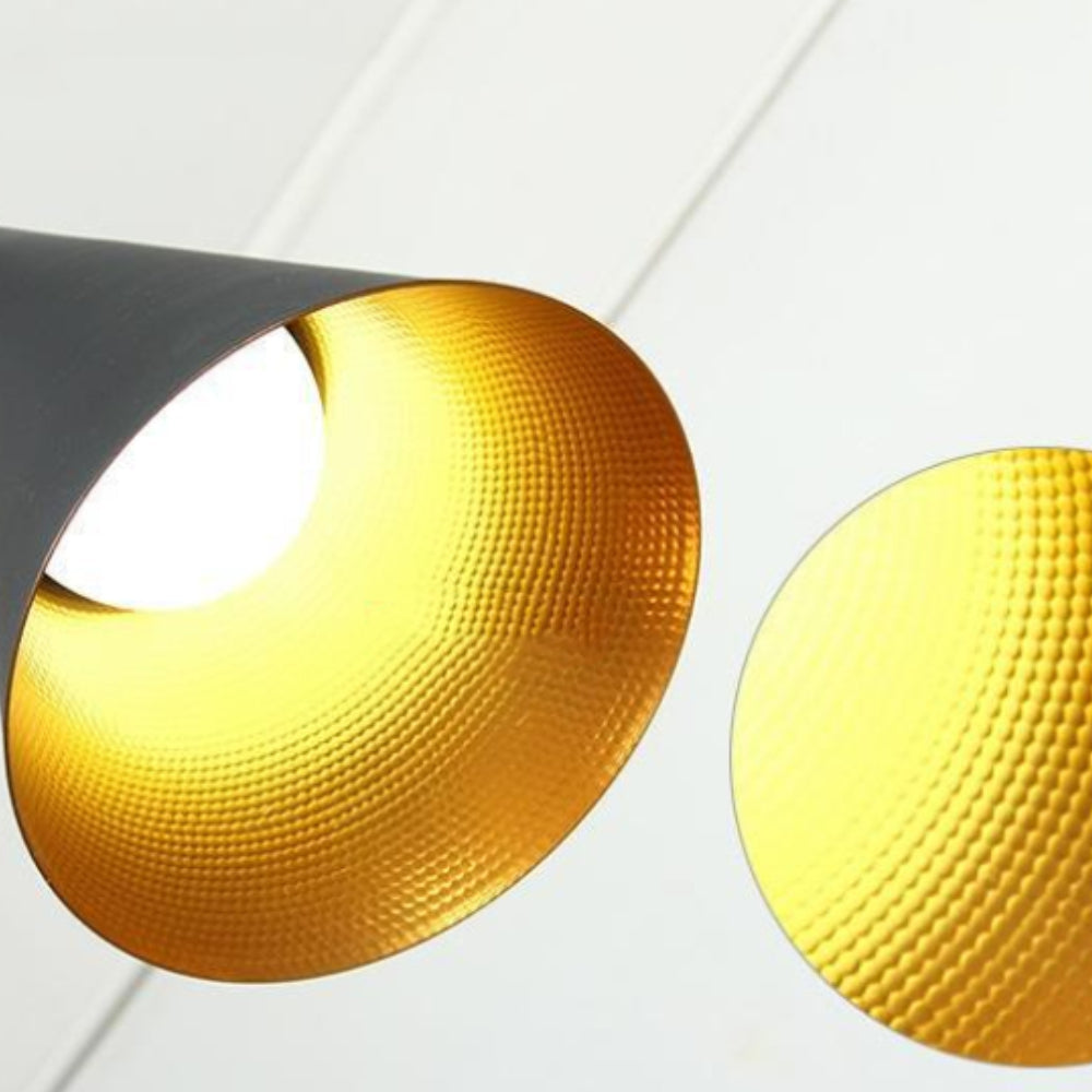 Haillie En Forme de Cône Conique Suspension Métal Chambre à Coucher - Neutralighting