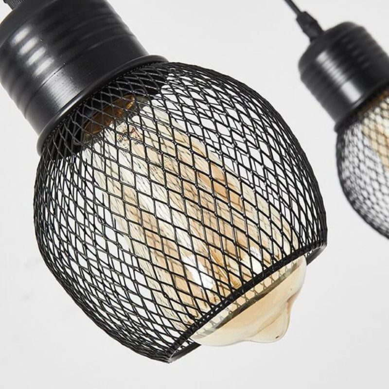 Silva Industriel LED Lustre Métal/Verre Chambre À Coucher/Salon