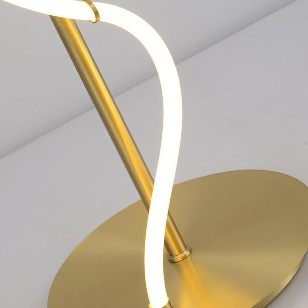 Arisha Design Lampadaire Linéaire Minimaliste Cuivre Blanc Or Salon