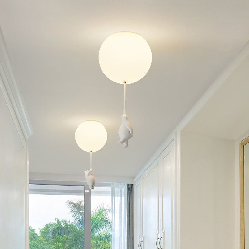 Bear Balloon Suspension/ Plafonnier Ballon Moderne Résine Chambre - Neutralighting