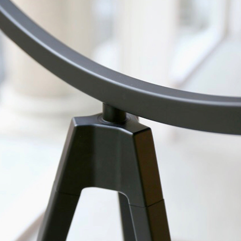Mira Design Simple Lampadaire Rond Moderne Métal Noir/Blanc Salon
