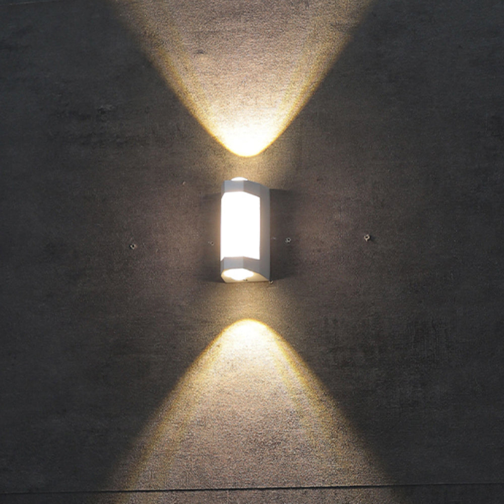 Ray Design LED Applique Murale Blanc/Noir Métal/Acrylique Extérieur - Neutralighting