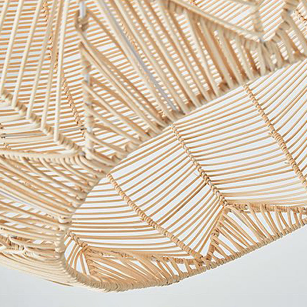 Ritta Luminaires Suspensions Grande Ballon Vintage Métal/Rotin Bois Bureau/Salon - Neutralighting