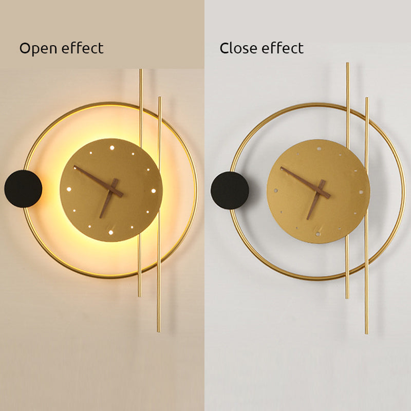 Selyn Applique Murale Led Moderne. Chambre. Noire/Or