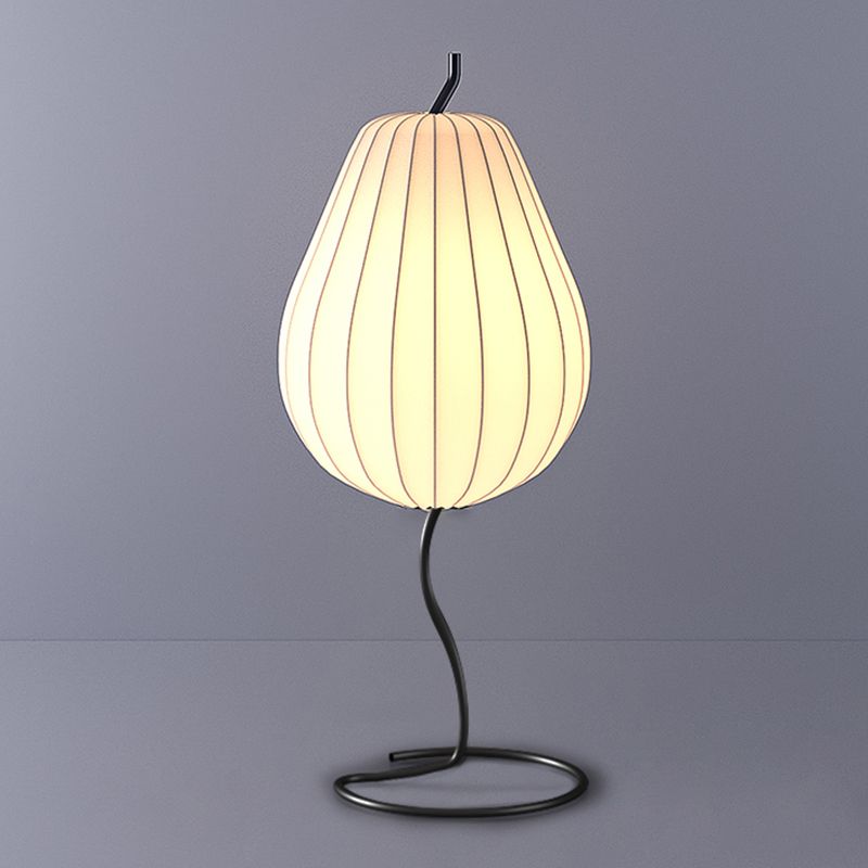 Ritta Lampadaire Poire Moderne, Métal/Tissu, Beige, Salon