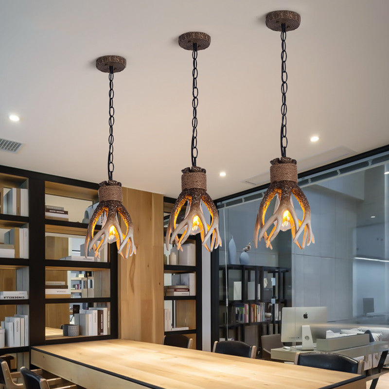 Silva LED Suspension Marron Verre Bar/Salle À Manger/Salon - Neutralighting