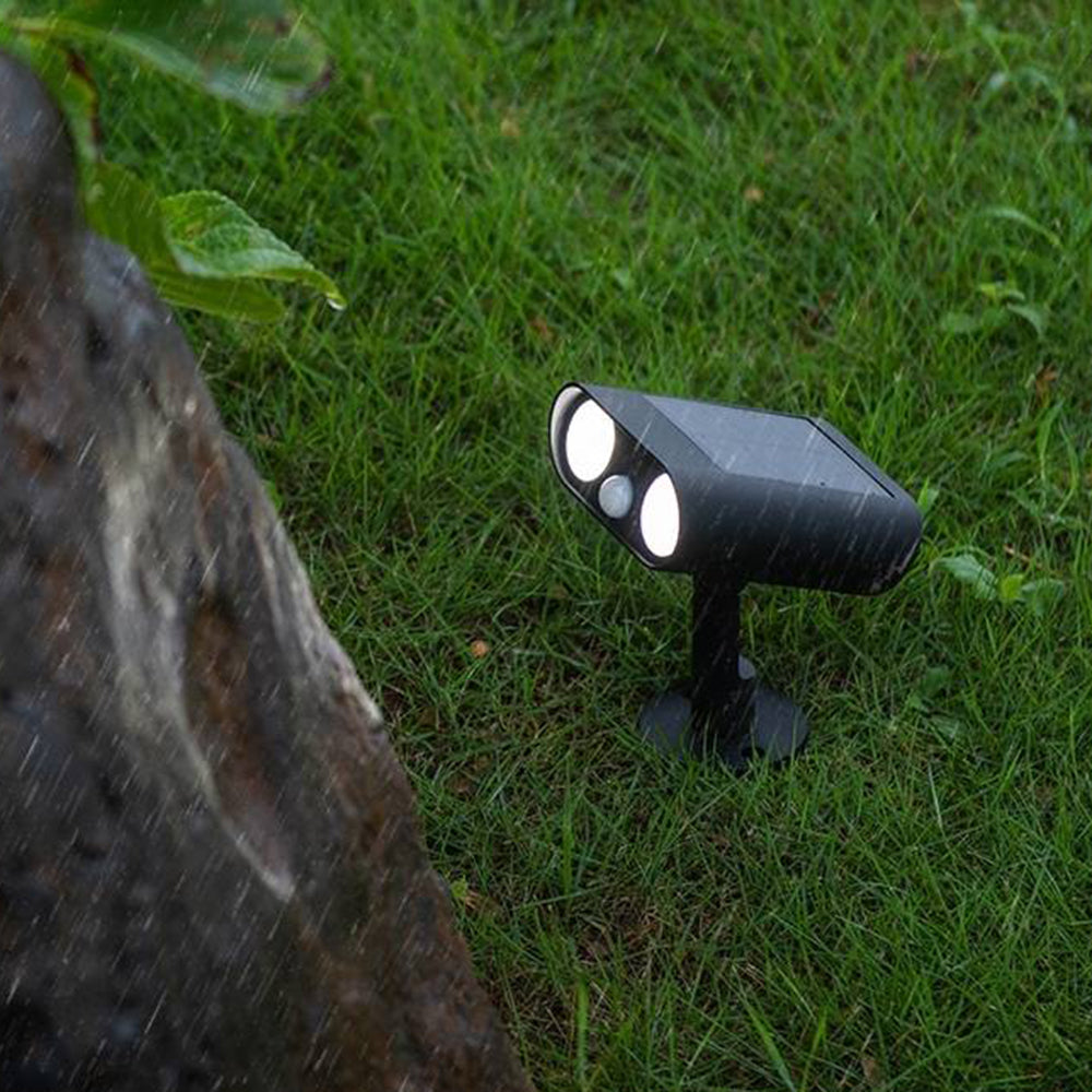 Ray Spot d'Extérieur Cylindre Moderne, Acrylique, Noir, Jardin