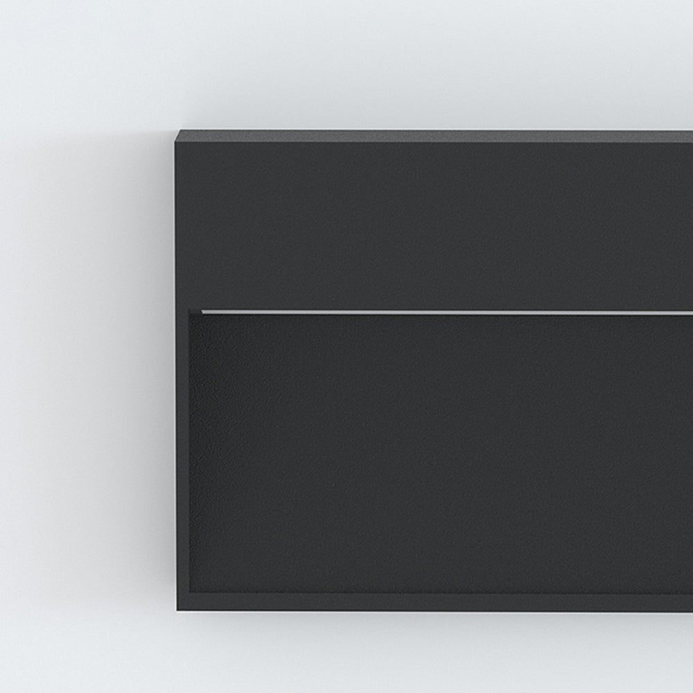 Ray Éclairage d'Escalier Extérieur Rectangulaire Moderne, Métal/Acrylique, Noir, Jardin - Neutralighting