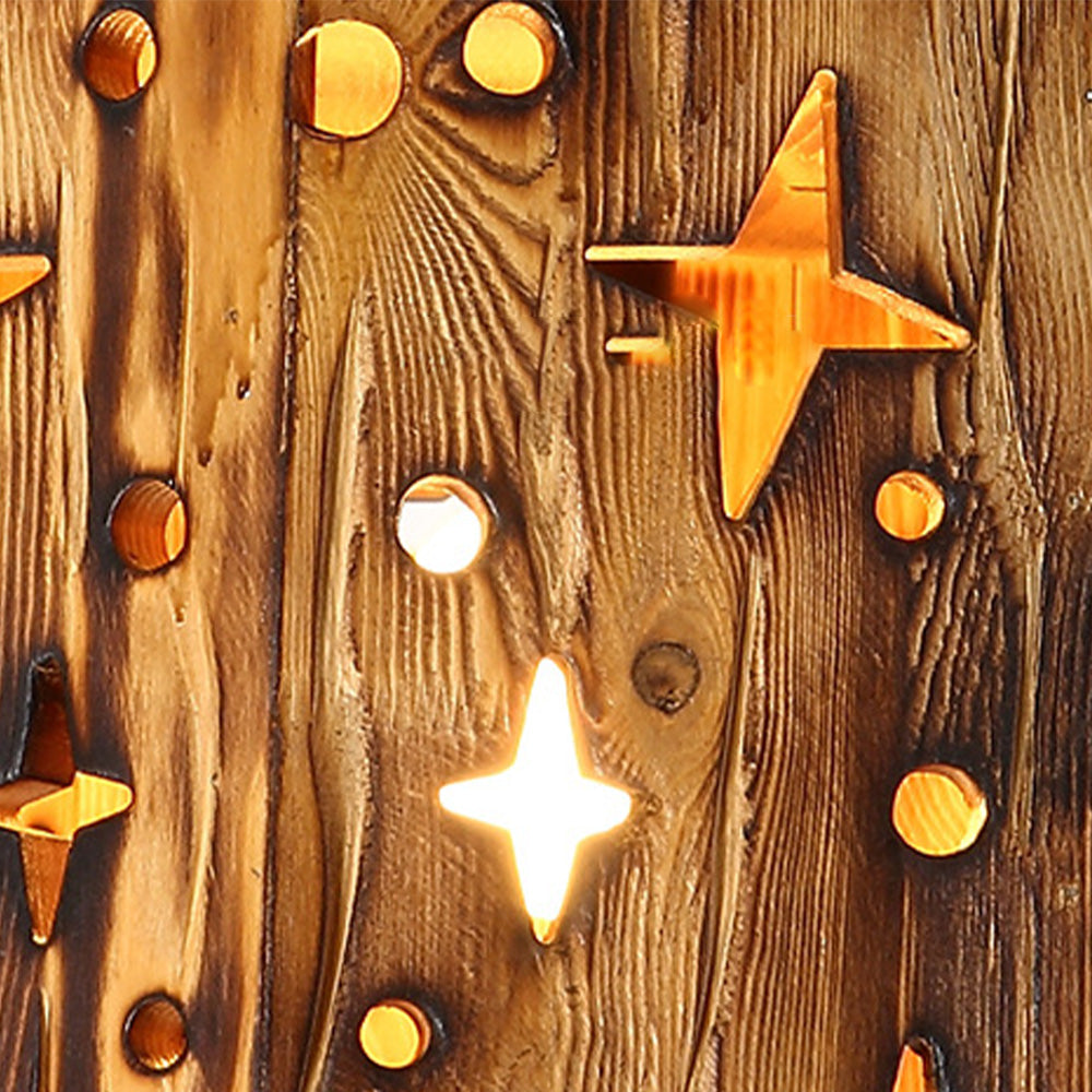 Epoch Suspension Irrégulier Rustique, Bois/Metal, Bois, Chambre - Neutralighting