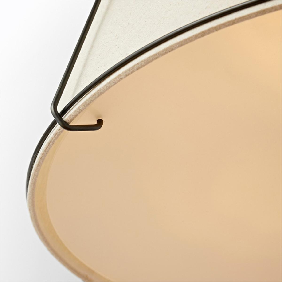 Ritta Moderne Conique Métal Tissu Suspension Salle à Manger - Neutralighting
