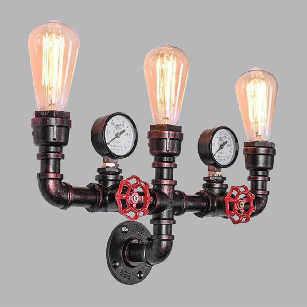 Silva Applique Murale Conduite d'Eau Design Industrielle Métal Acrylique Bronze Salon - Neutralighting