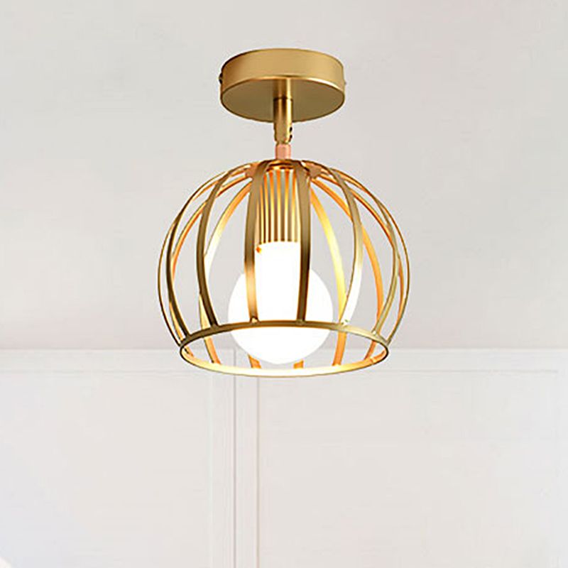 Arisha Globe Art LED Plafonnier Laiton Métal Salon Chambre à coucher - Neutralighting