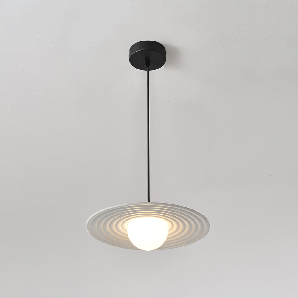Arisha Suspension Ronde Moderne, Métal/Acrylique, Noir/Blanc, Chambre à Coucher/Salle à Manger - Neutralighting