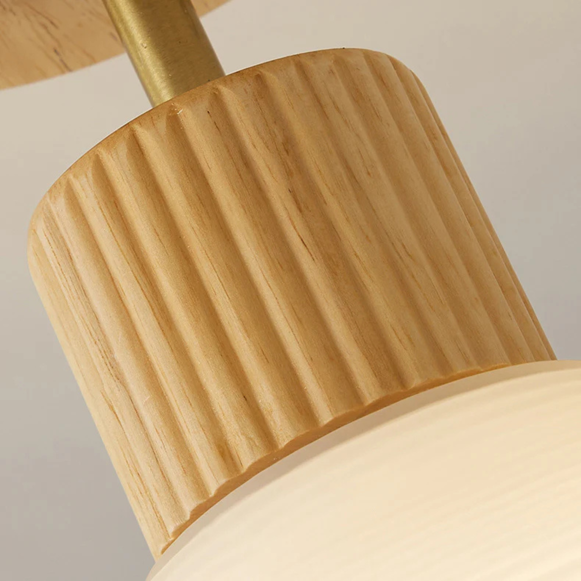 Arisha Minimaliste Moderne Plafonnier Bois/Noyer Couloir