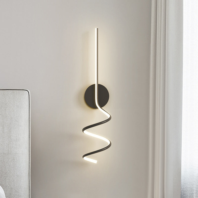Arisha Applique Murale LED Spirale Moderne Pour Chambre, Couloir, Salon - Neutralighting