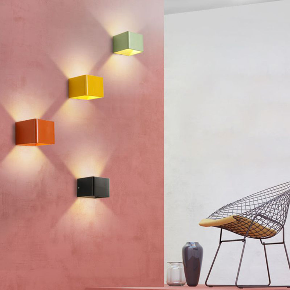 Miren Applique Murale Carrée Moderne  5-Couleurs. Chambre