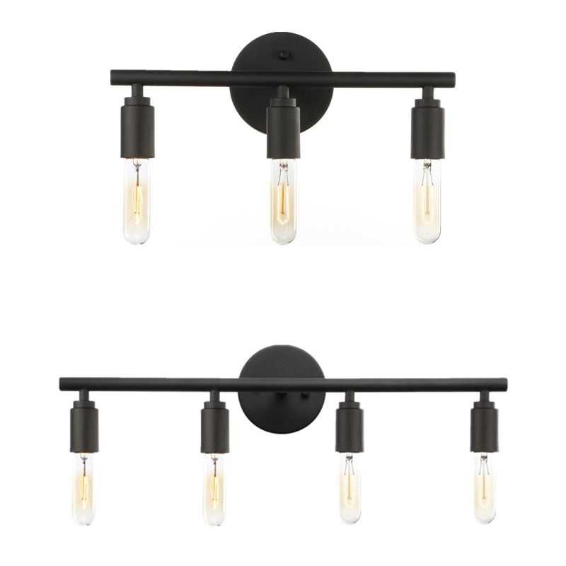 Silva Applique Murale Simple, Métal/Verre, Noir, Salle de Bain - Neutralighting