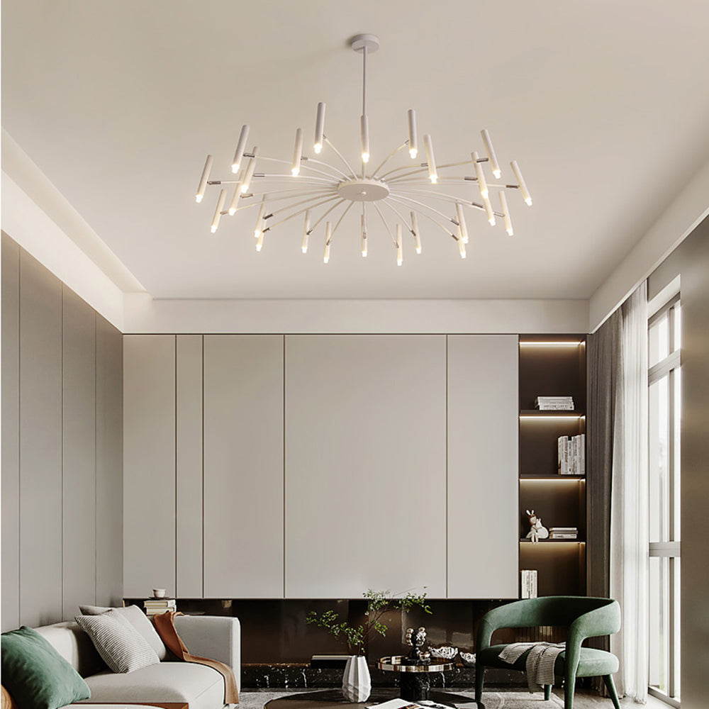 Theno Lustre Simple Noir/Blanc Etude/Salon/Salle à Manger - Neutralighting
