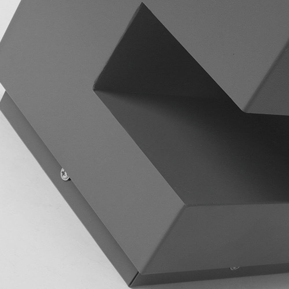 Ray Lampadaire Cube Moderne, Métal, Noir, Allée
