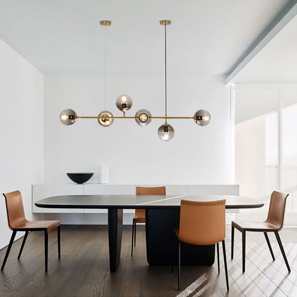 Valentina Moderne LED Suspension Globe Métal Verre Salon Cuisine - Neutralighting