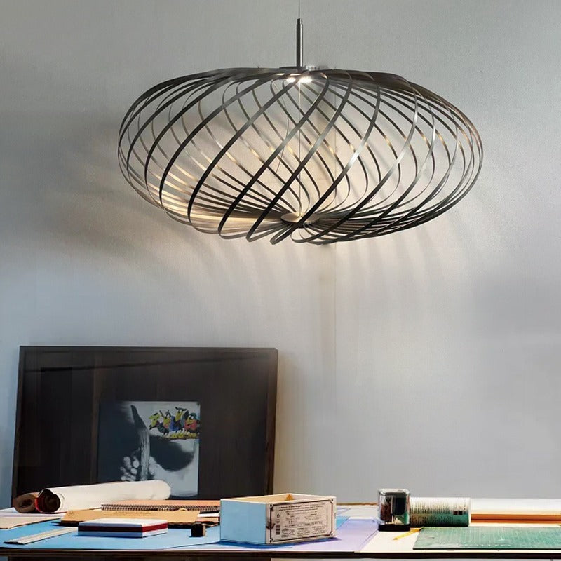 Arisha Industriel Creux Metal Suspension Salon - Neutralighting