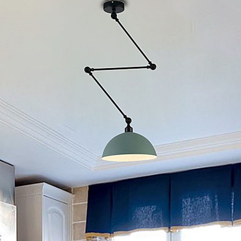 Aria Dôme Moderne LED Suspension Noir/Vert Métal Chambre à coucher - Neutralighting