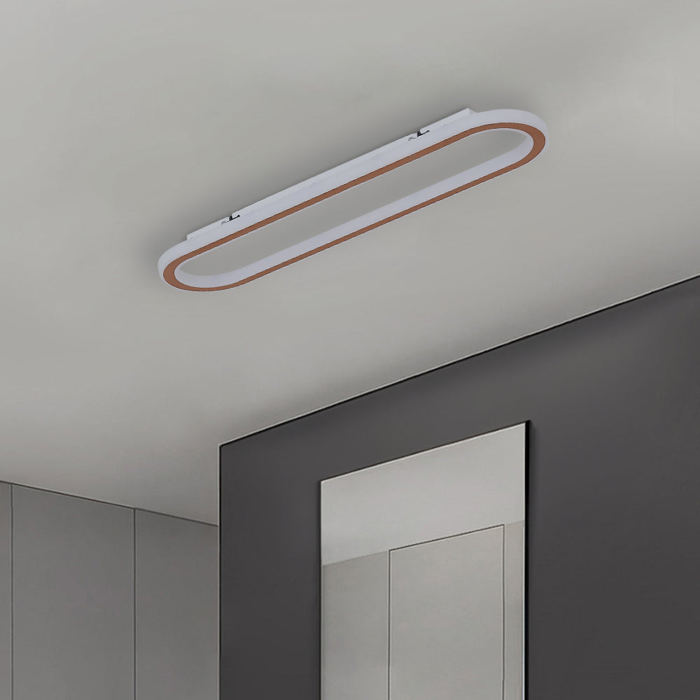 Sana Plafonnier Ovale Minimaliste Noir/Or/Doré Rosé - Neutralighting