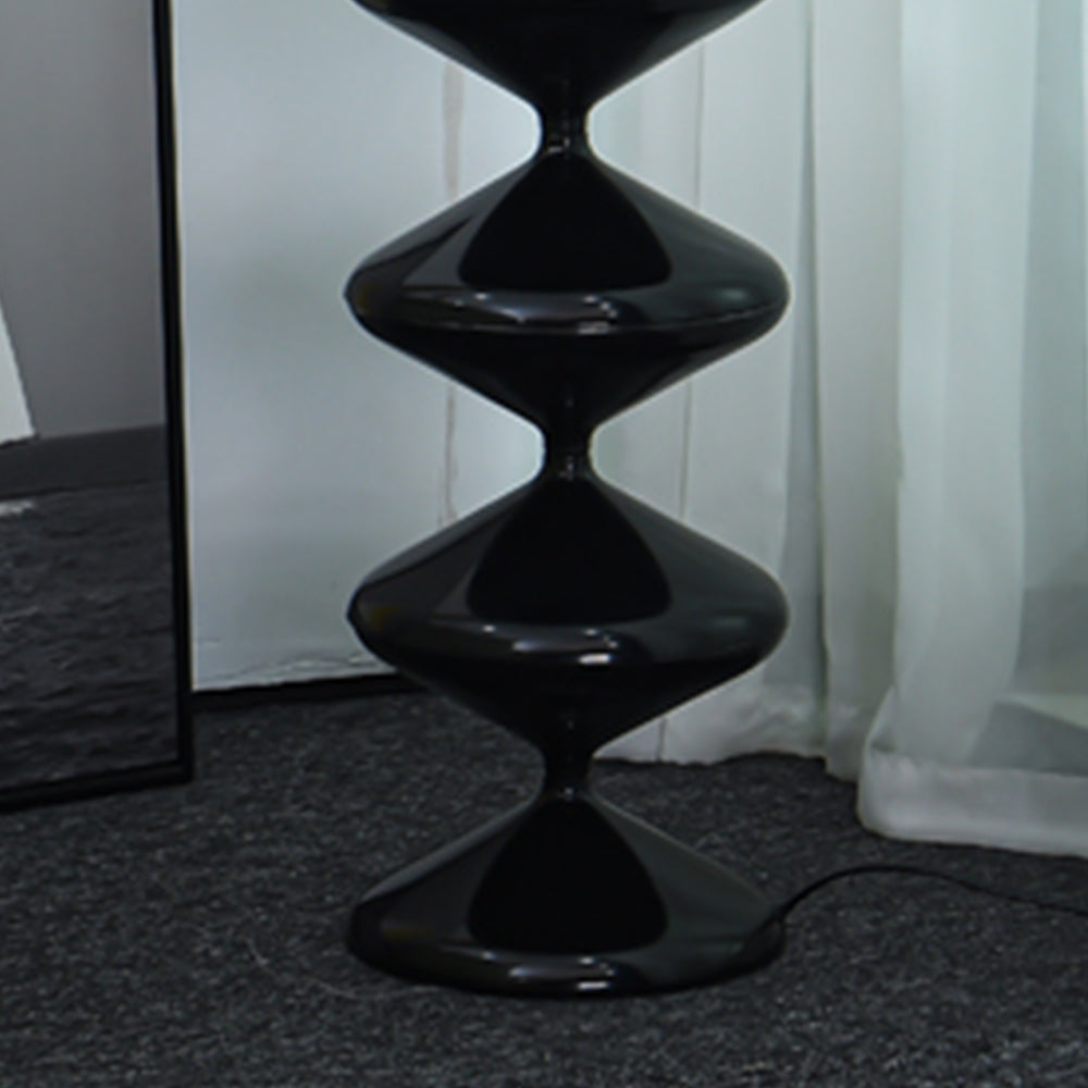 Salagado Lampadaire Gourde Moderne, Métal, Noir/Blanc, Salon - Neutralighting