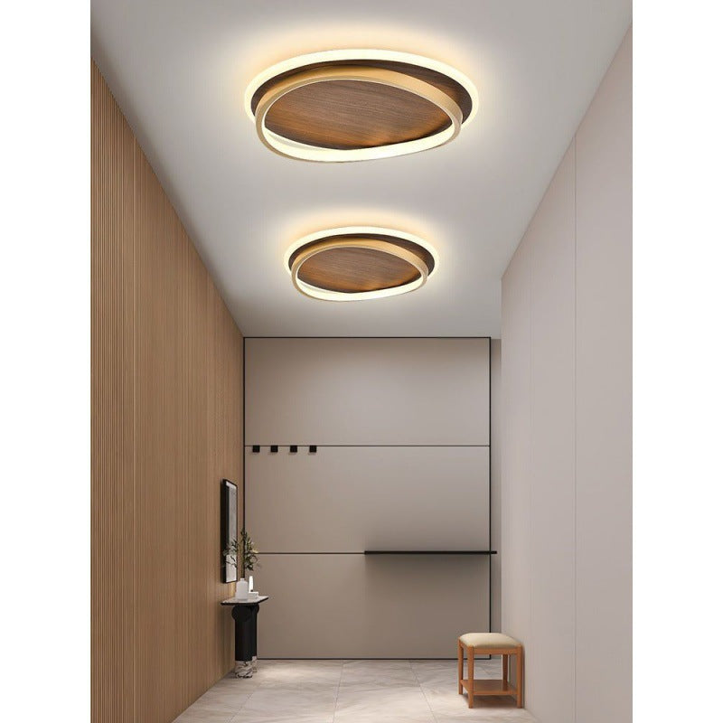 Arisha Moderne Rund Dimmable Plafonnier Or Métal Acrylique Chambre à coucher