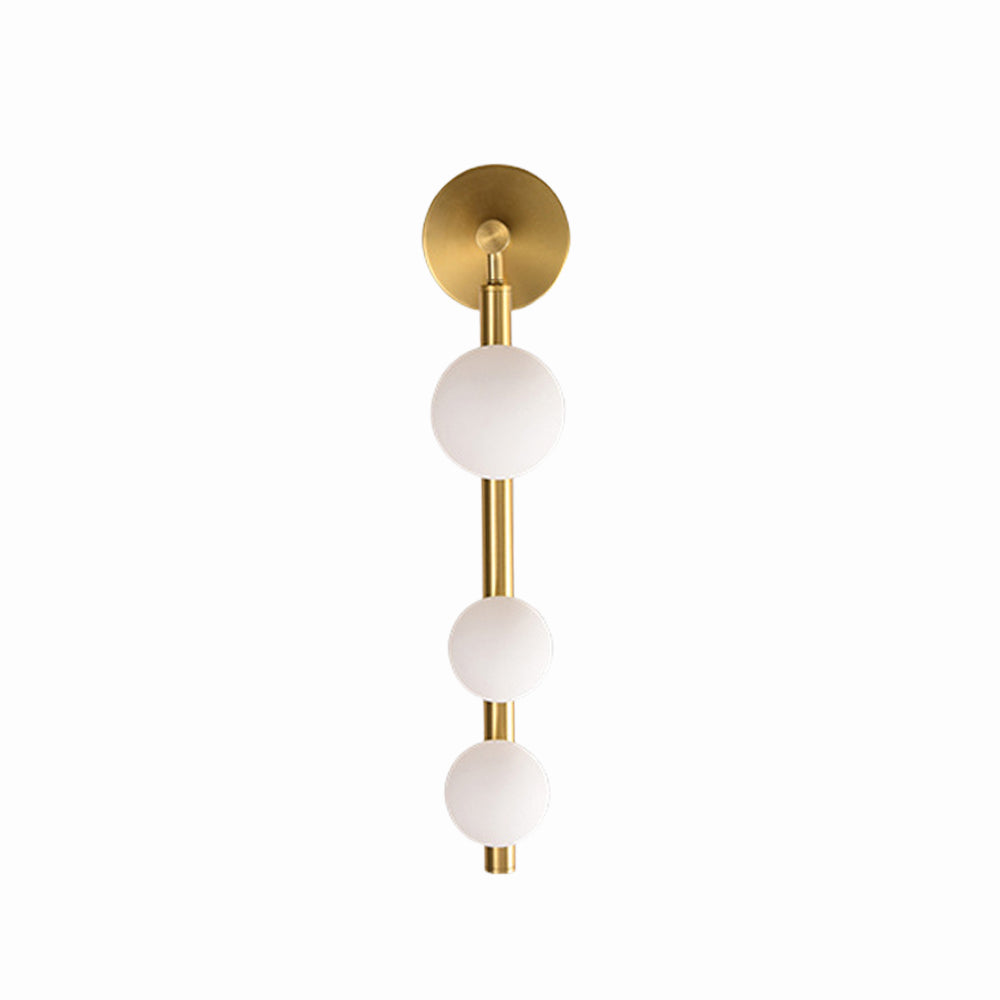 Valentina Applique Murale LED Sphérique Minimaliste Métal/Verre Or/Noir Salon/Chambre à Coucher - Neutralighting