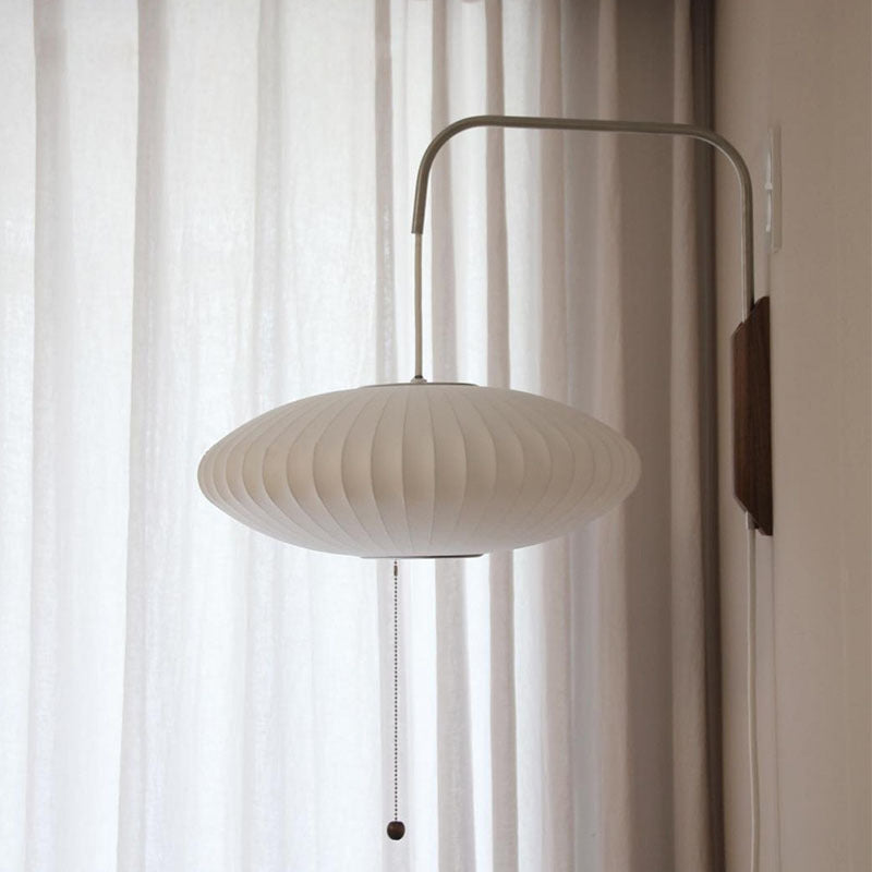 Ritta Moderne Rond Métal Bois Intérieur Applique Murale Salon