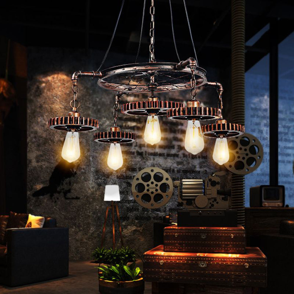Silva Industriel Suspension Métal Bronze Chambre à Coucher - Neutralighting
