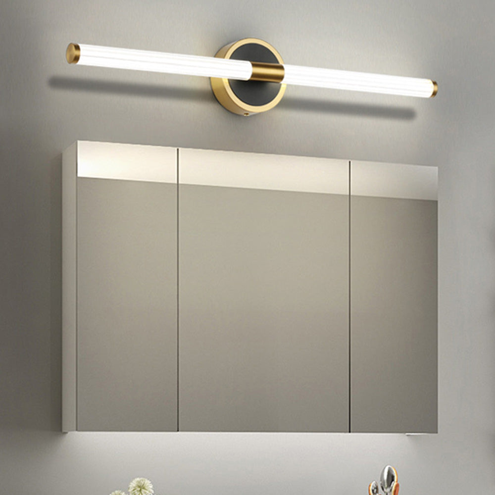 Arisha Applique Murale Moderne LED Cercle Longue Cuivre/Noir Salle de Bain - Neutralighting