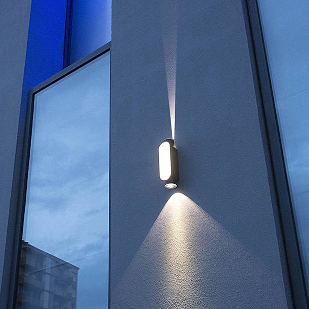 Ray Petie LED Applique Murale Noir Métal Acrylique Extérieur - Neutralighting