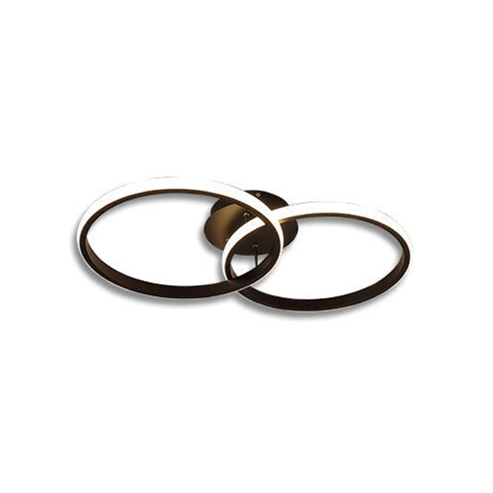 Arisha Plafonnier Carré/Rectangle/Rond Moderne, Métal/Acrylique, Noir/Blanc, Salon - Neutralighting