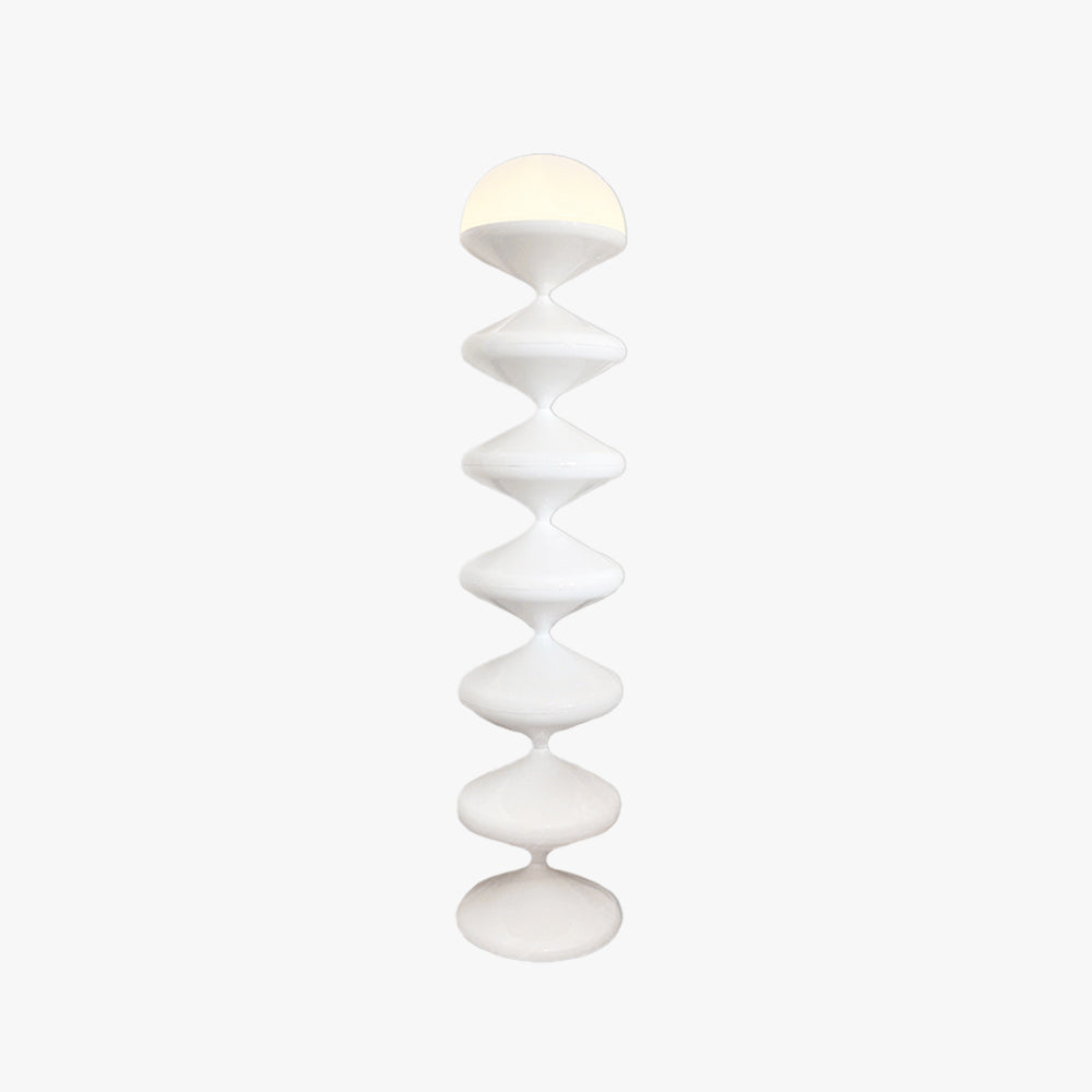 Salagado Lampadaire Gourde Moderne, Métal, Noir/Blanc, Salon - Neutralighting