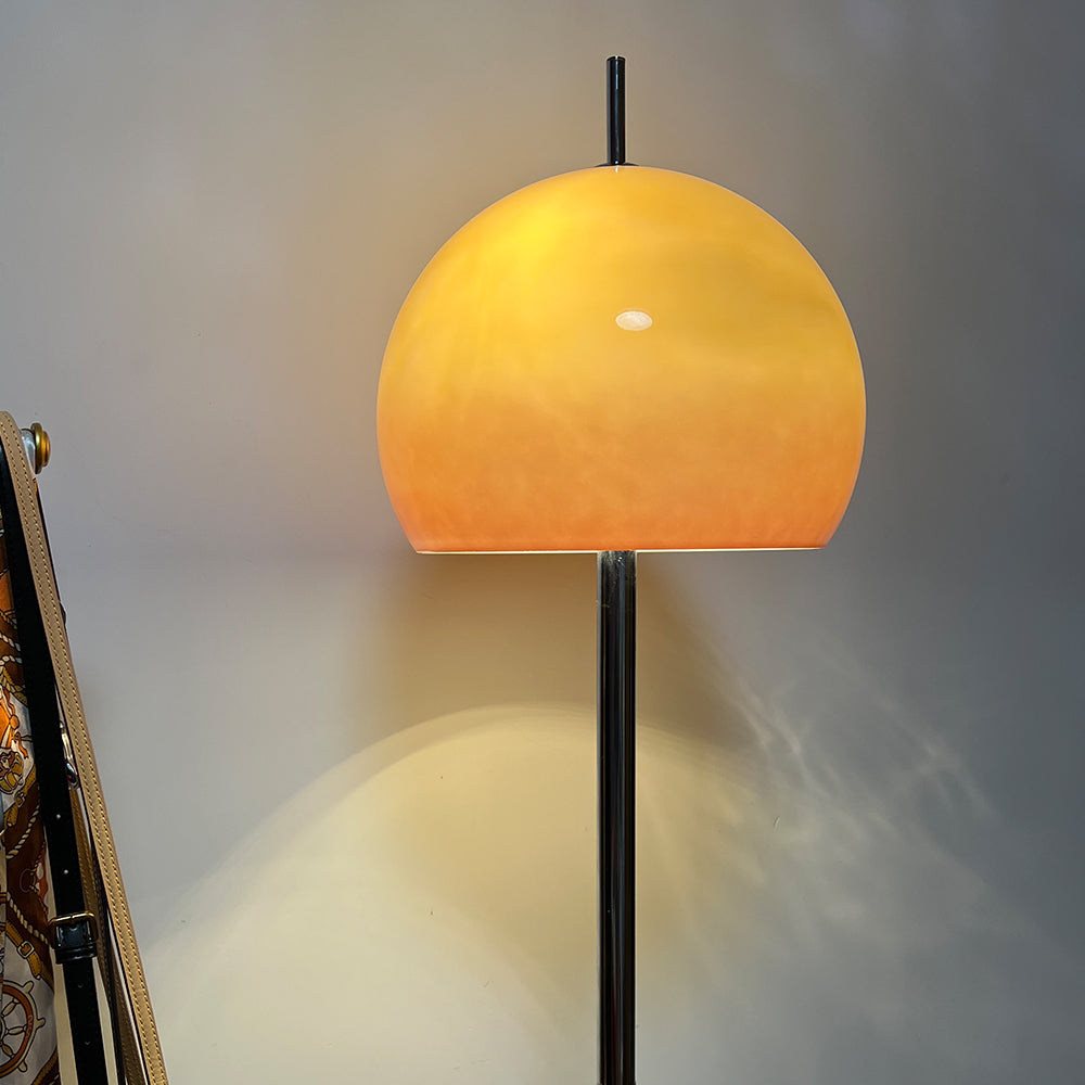 Mira Lampadaire Champignon Moderne, Métal/Verre, Jaune, Salon - Neutralighting