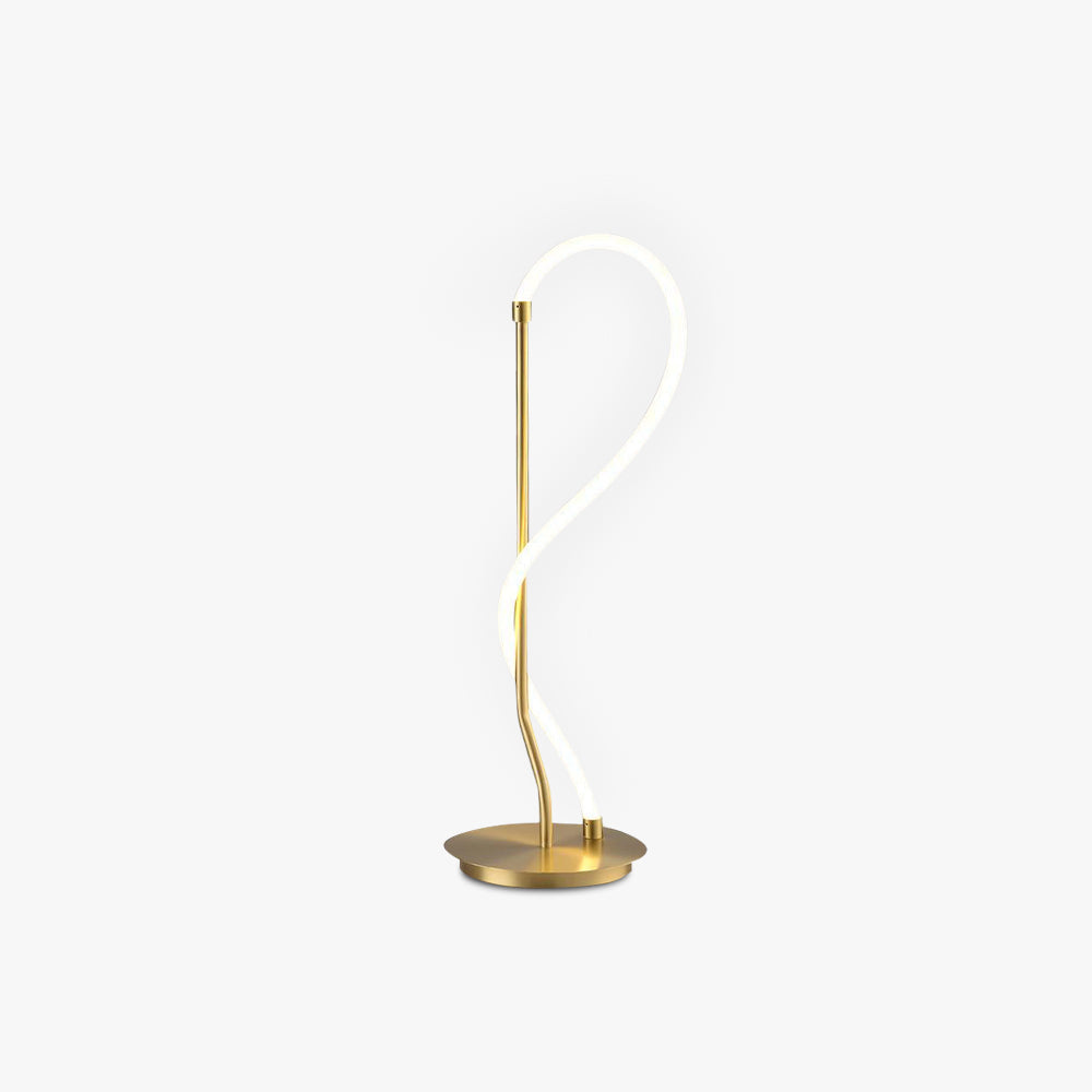 Arisha Design Lampadaire Linéaire Minimaliste Cuivre Blanc Or Salon