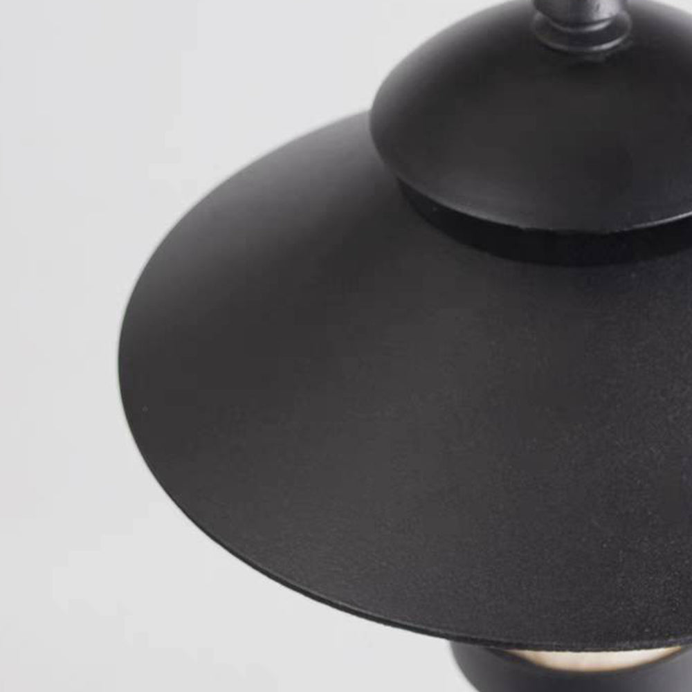 Arisha Extérieure Chapeau Minimaliste, Métal/Marbre, Noir, Extérieur