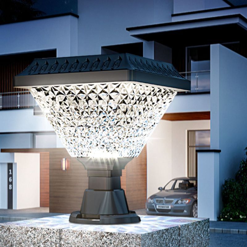 Ray Lampe de Poteau Solaire Géométrique