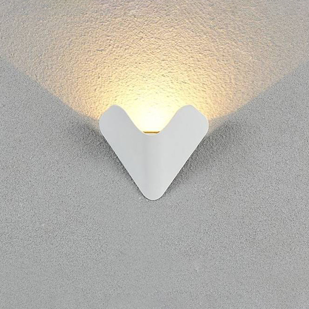 Ray Géométrique LED Applique Murale Noir/Blanc Métal Extérieur - Neutralighting