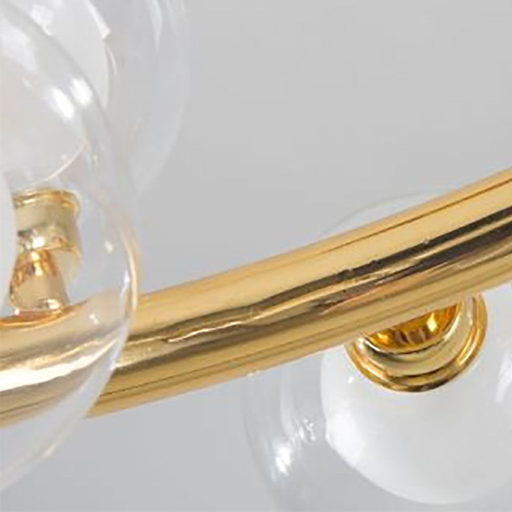 Valentina Luminaires Suspensions Design LED Art Deco Métal Verre Or Chambre à Coucher/Salon - Neutralighting